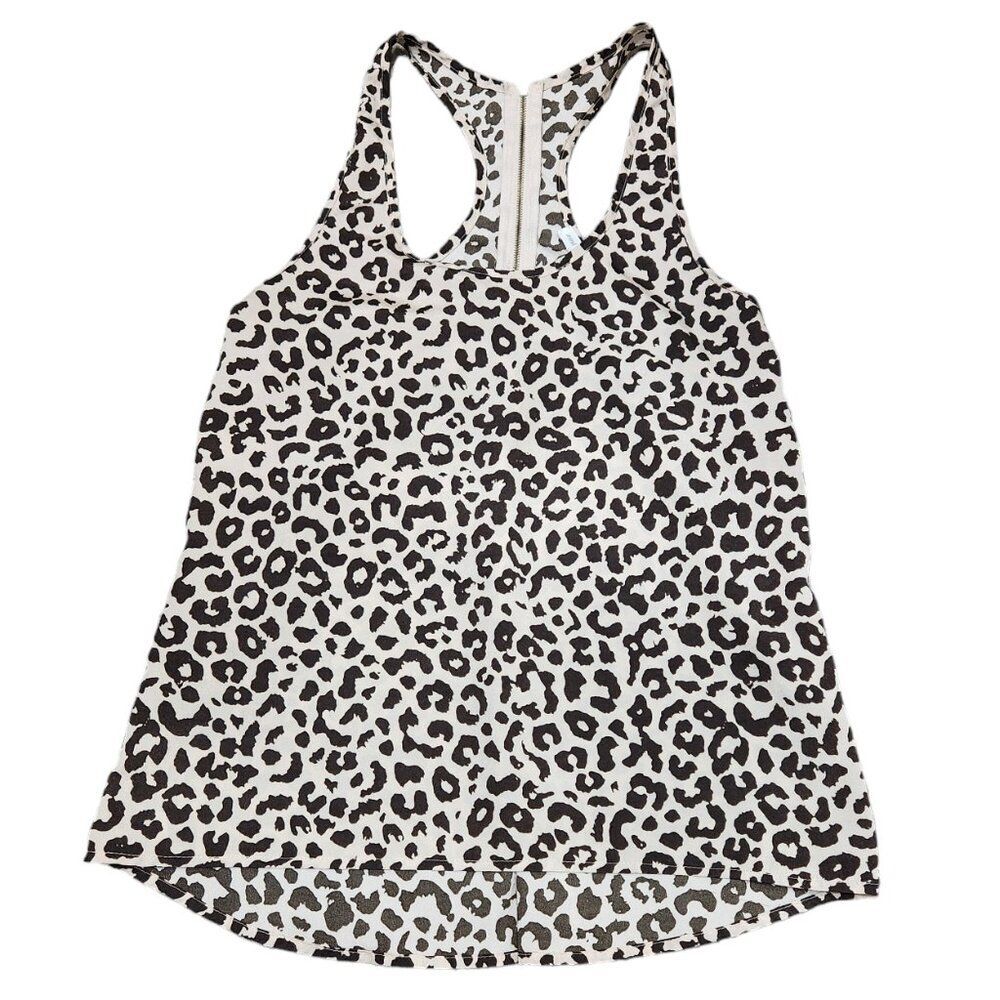❤️2/$18 Ambiance Apparel Animal Print Racerback Tank Top Sleeveless S